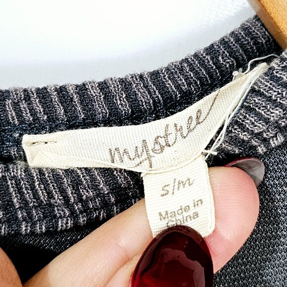 Mystree Open Back Grey Cardigan Sweater Loungewear Yoga S/M ~SW101.13 - Picture 4 of 5